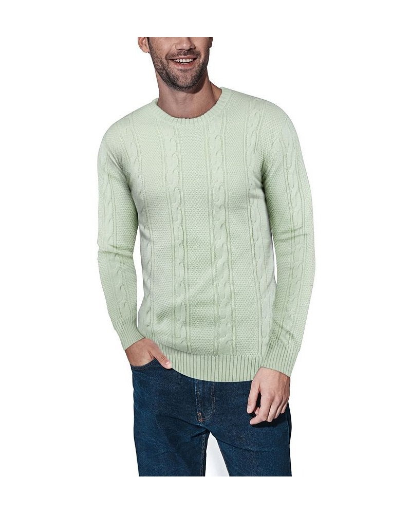 Men's Cable Knit Sweater Meadow Mist $23.00 Sweaters