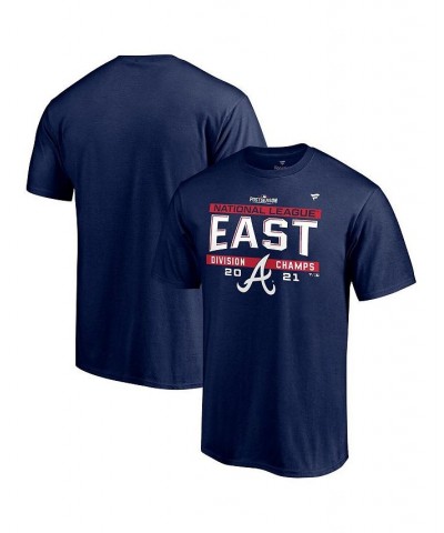 Men's Branded Navy Atlanta Braves 2021 Nl East Division Champions Big and Tall Locker Room T-shirt $20.13 T-Shirts