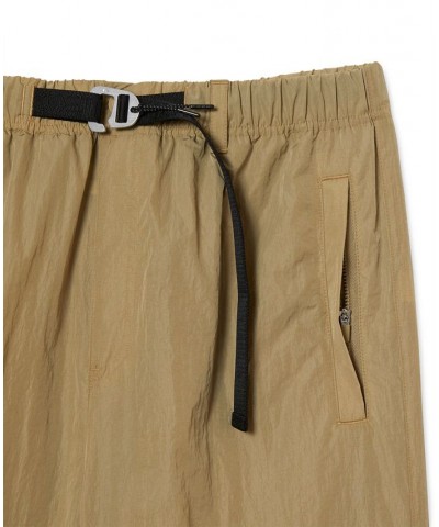 Men's Taffeta Relaxed-Fit Belted Cargo Pants Tan/Beige $48.00 Pants