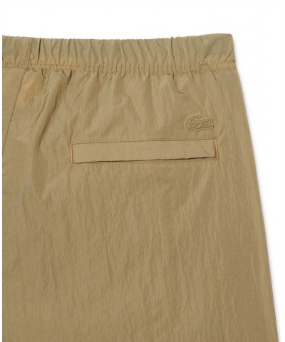 Men's Taffeta Relaxed-Fit Belted Cargo Pants Tan/Beige $48.00 Pants