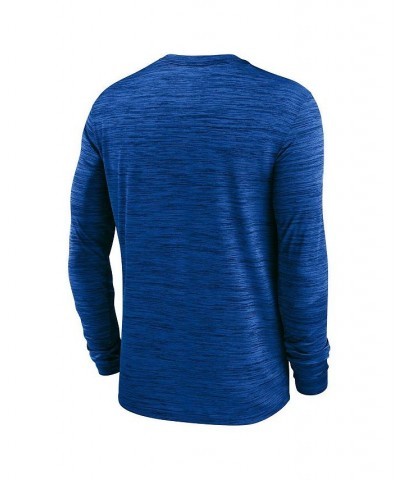 Men's Royal Los Angeles Rams Velocity Athletic Stack Performance Long Sleeve T-shirt $31.89 T-Shirts