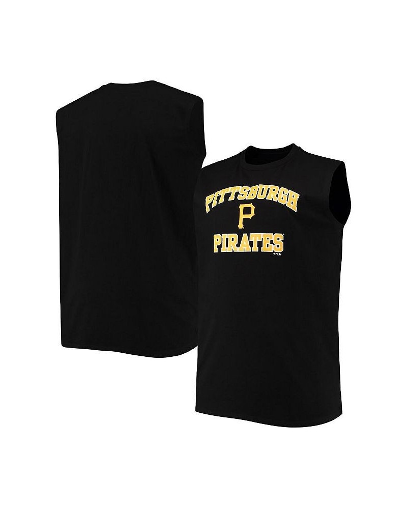 Men's Black Pittsburgh Pirates Big and Tall Jersey Muscle Tank Top $20.70 T-Shirts