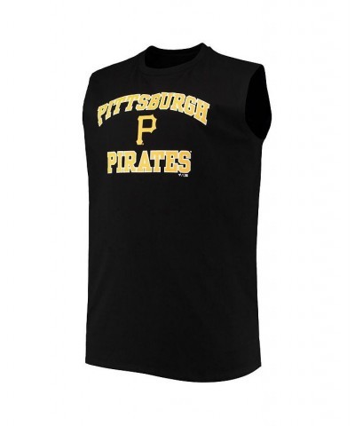 Men's Black Pittsburgh Pirates Big and Tall Jersey Muscle Tank Top $20.70 T-Shirts