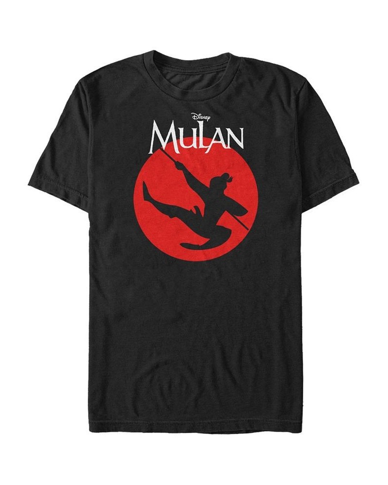 Disney Men's Mulan Warrior Pose Short Sleeve T-Shirt Black $18.19 T-Shirts