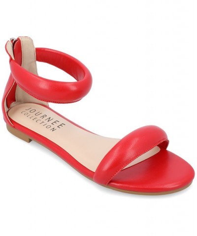 Women's Peytonn Puff Sandals Red $40.50 Shoes