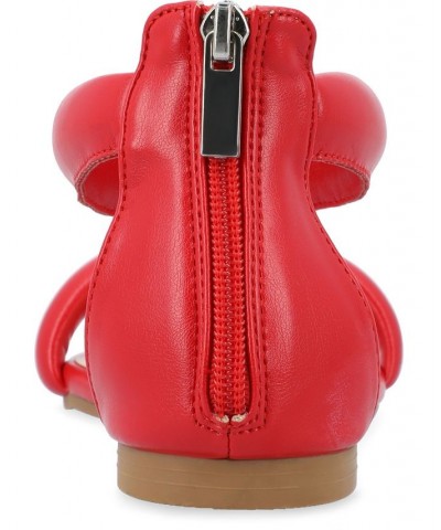 Women's Peytonn Puff Sandals Red $40.50 Shoes