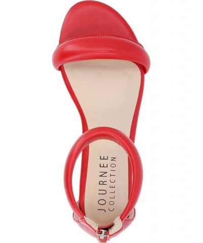 Women's Peytonn Puff Sandals Red $40.50 Shoes