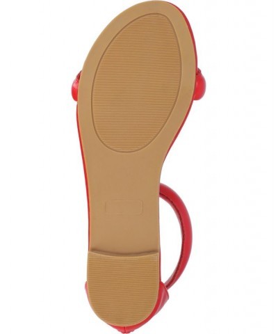 Women's Peytonn Puff Sandals Red $40.50 Shoes