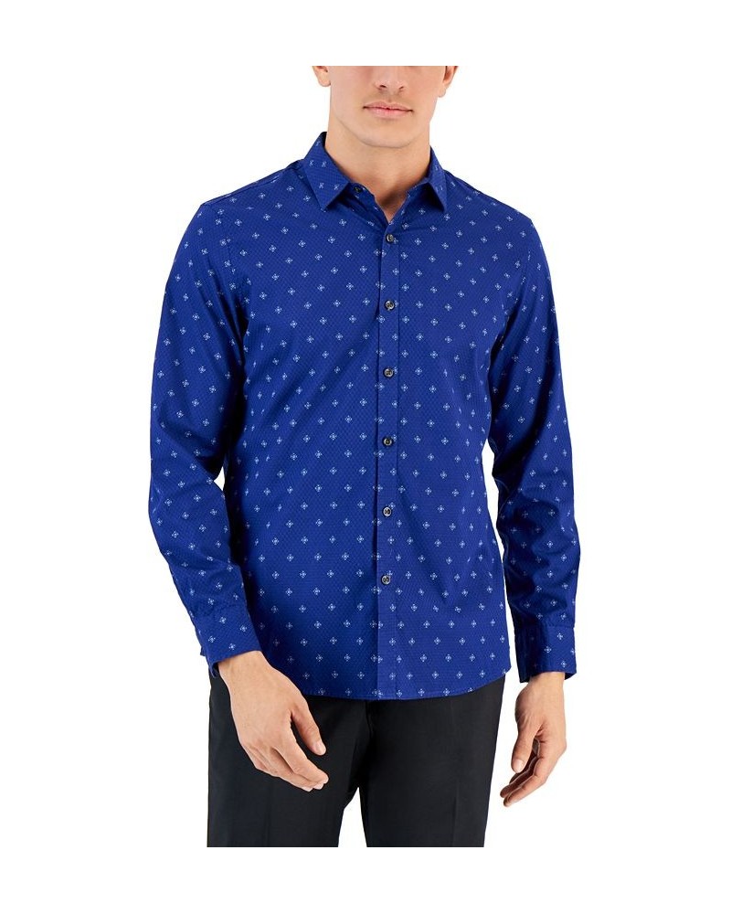 Men's Crown Medallion Shirt Blue $20.02 Shirts