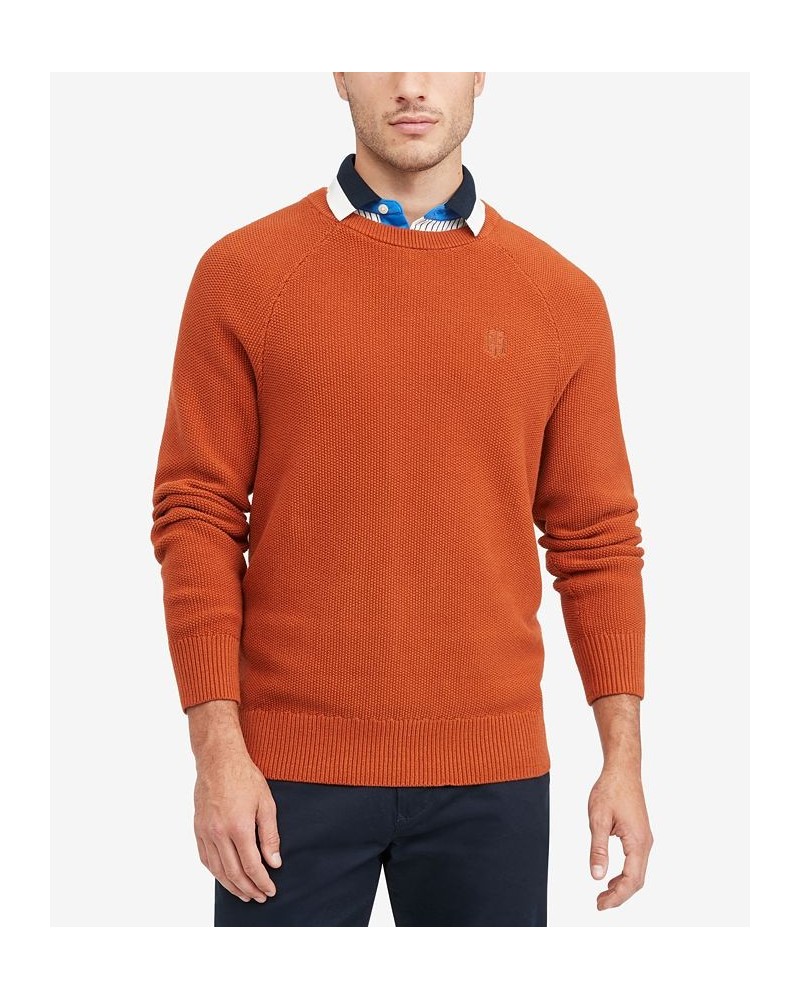 Men's Jimmy Pique Textured Crewneck Sweater Tan/Beige $24.37 Sweaters