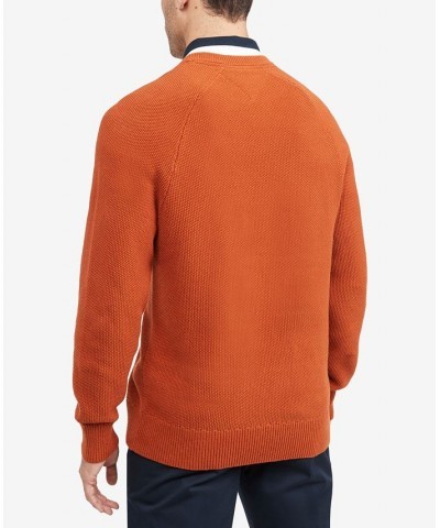 Men's Jimmy Pique Textured Crewneck Sweater Tan/Beige $24.37 Sweaters