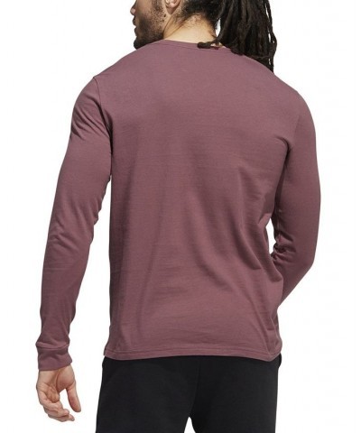 Men's Basic Badge of Sport Long-Sleeve Crewneck T-Shirt White $13.48 T-Shirts