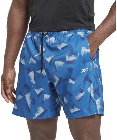 Men's Sweat-Wicking Running Shorts Blue $22.75 Shorts