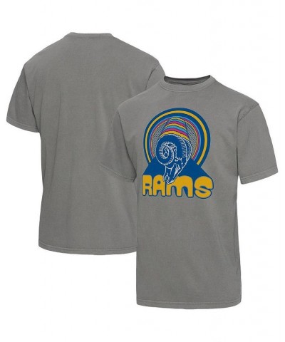 Men's Graphite Los Angeles Rams Wonderland Infinity Vibe T-shirt $21.19 T-Shirts