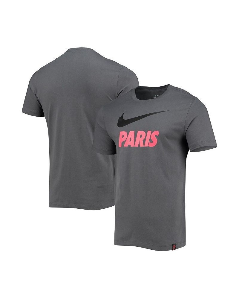 Men's Anthracite Paris Saint-Germain Swoosh Club T-shirt $16.95 T-Shirts