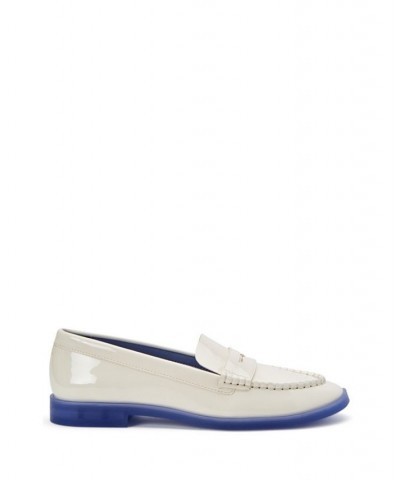 Women's The Geli Penny Loafers Shoes White $44.69 Shoes