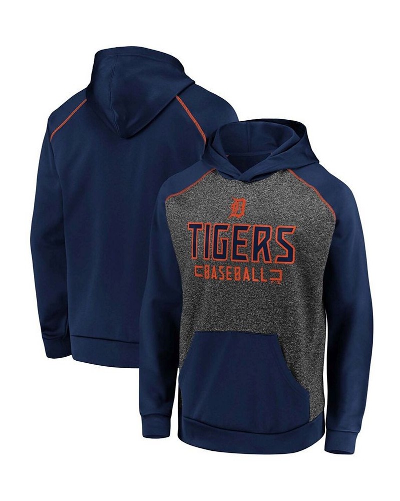 Men's Charcoal and Navy Detroit Tigers Game Day Ready Raglan Pullover Hoodie $39.95 Sweatshirt