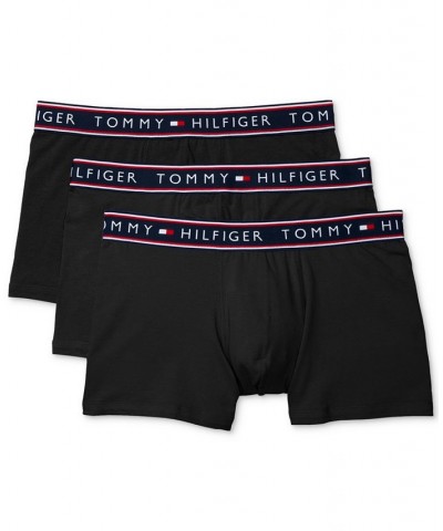 Men's Moisture Wicking Cotton Stretch Trunks - 3pk. Black $19.24 Underwear