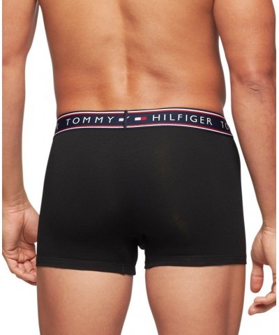 Men's Moisture Wicking Cotton Stretch Trunks - 3pk. Black $19.24 Underwear