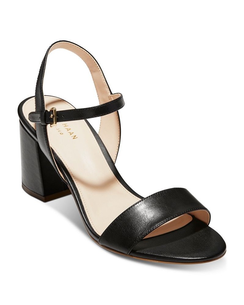 Women's Josie Block-Heel Sandals Black $79.90 Shoes