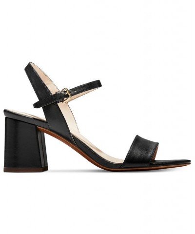 Women's Josie Block-Heel Sandals Black $79.90 Shoes