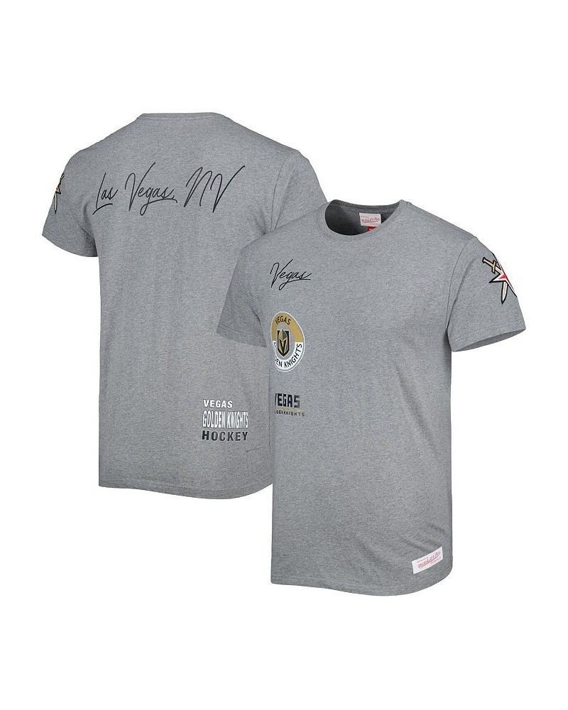 Men's Heather Gray Vegas Golden Knights City Collection T-shirt $30.55 T-Shirts