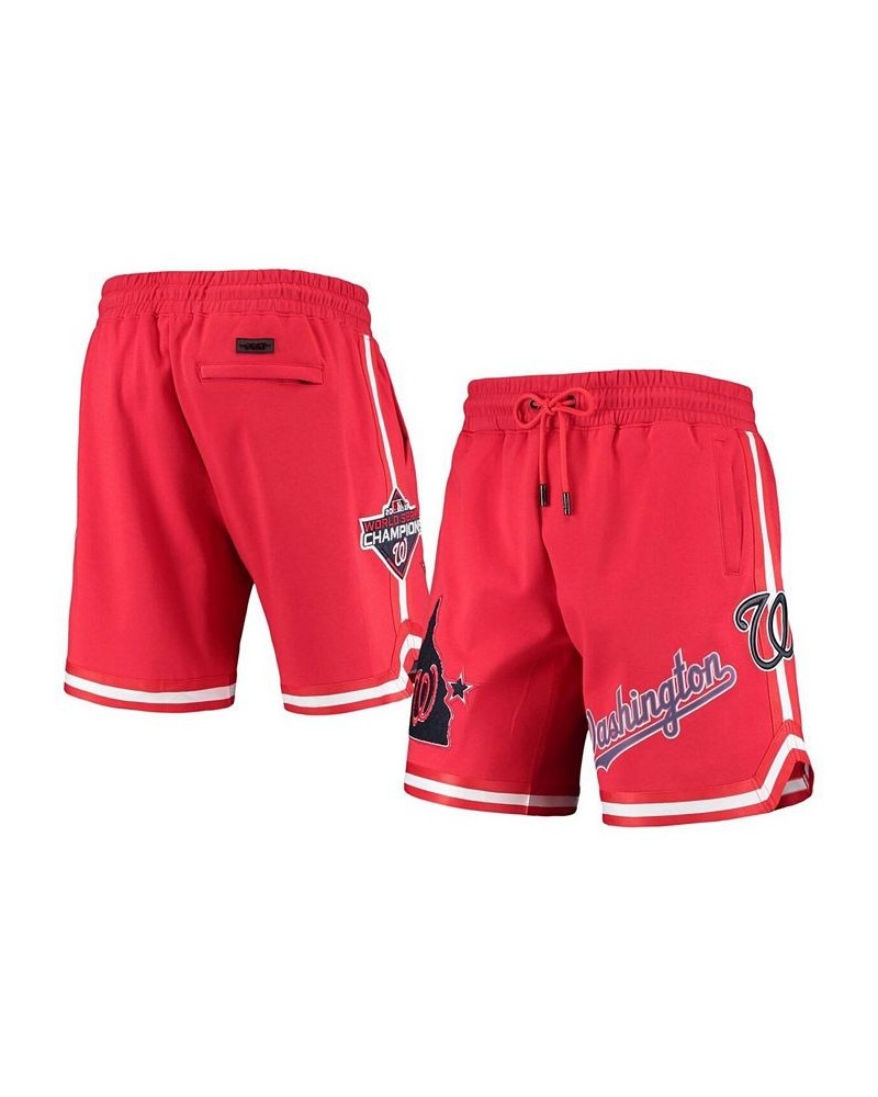 Men's Red Washington Nationals Team Shorts $33.00 Shorts