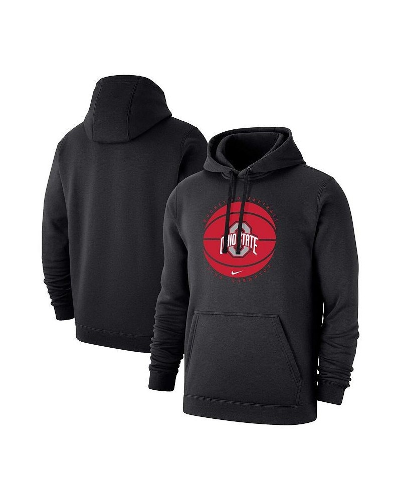 Men's Black Ohio State Buckeyes Basketball Pullover Hoodie $34.85 Sweatshirt