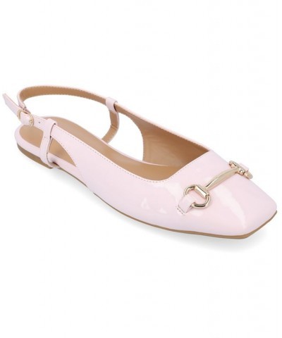 Women's Ceecy Slingback Flats Pink $46.79 Shoes