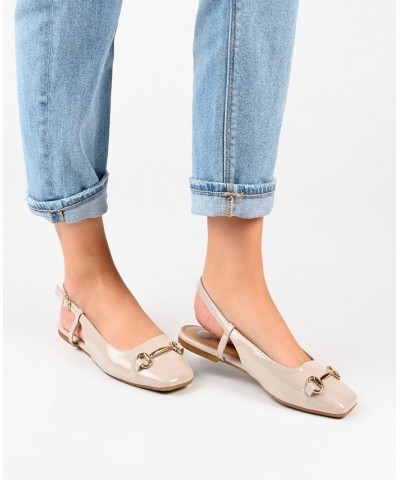 Women's Ceecy Slingback Flats Pink $46.79 Shoes