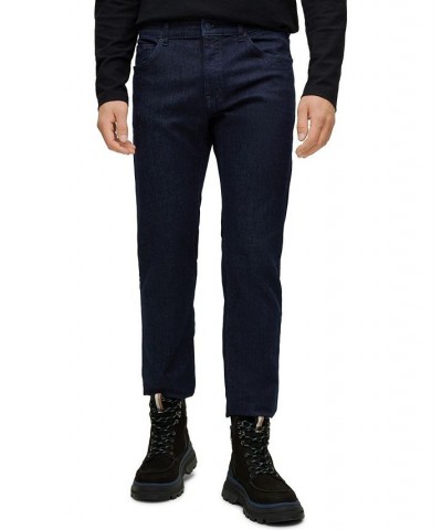 BOSS Men's Regular-Fit Supreme-Movement Denim Jeans Blue $89.44 Jeans