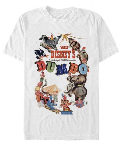 Men's Dumbo Theatrical Poster Short Sleeve T-shirt White $14.00 T-Shirts