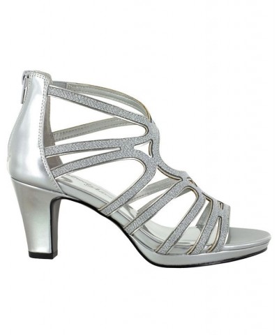 Elated Women's Dress Sandals Silver $39.20 Shoes