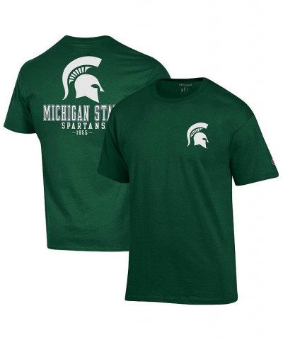 Men's Green Michigan State Spartans Stack 2-Hit T-shirt $24.29 T-Shirts