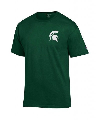 Men's Green Michigan State Spartans Stack 2-Hit T-shirt $24.29 T-Shirts