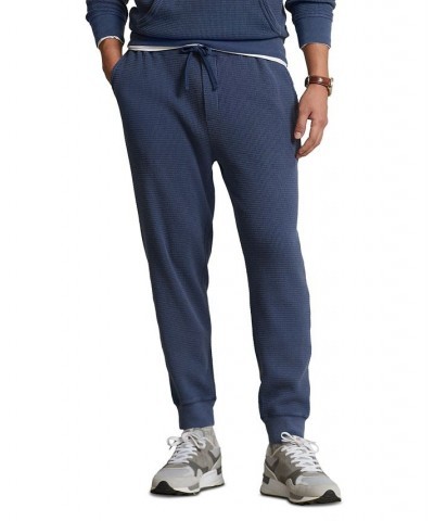 Men's Waffle-Knit Jogger Pants Blue $49.94 Pants