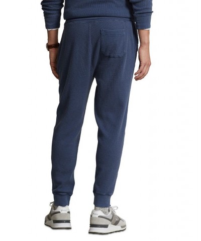 Men's Waffle-Knit Jogger Pants Blue $49.94 Pants