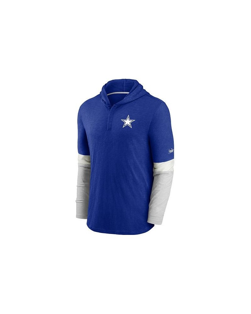 Dallas Cowboys Men's Historic Long Sleeve Hooded Henley Shirt $35.00 T-Shirts