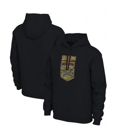 Men's Black Virginia Cavaliers Veterans Camo Pullover Hoodie $30.24 Sweatshirt