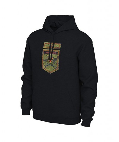 Men's Black Virginia Cavaliers Veterans Camo Pullover Hoodie $30.24 Sweatshirt