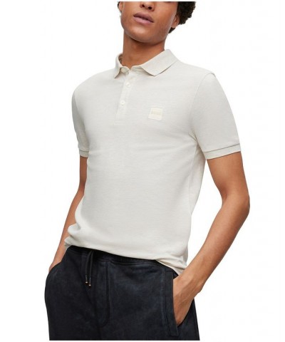 BOSS Men's Stretch-Cotton Slim-Fit Logo Patch Polo Shirt White $40.18 Polo Shirts