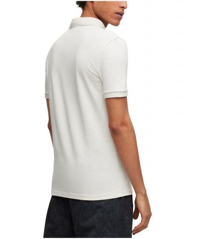 BOSS Men's Stretch-Cotton Slim-Fit Logo Patch Polo Shirt White $40.18 Polo Shirts