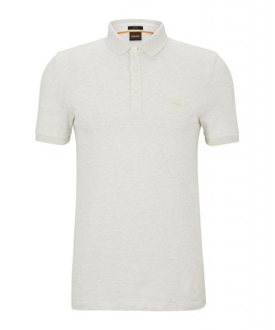 BOSS Men's Stretch-Cotton Slim-Fit Logo Patch Polo Shirt White $40.18 Polo Shirts