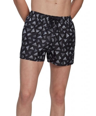 Men's Classics Quick-Dry Logo-Print 3" Swim Trunks Black $20.56 Swimsuits