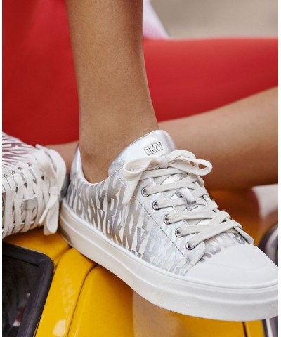 Women's York Lace-Up Low-Top Sneakers PD04 $41.70 Shoes