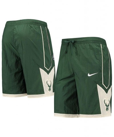 Men's Hunter Green Milwaukee Bucks Courtside Heritage Shorts $34.85 Shorts