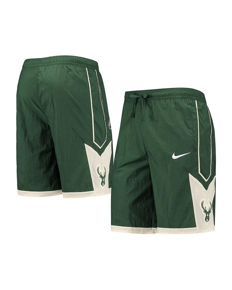 Men's Hunter Green Milwaukee Bucks Courtside Heritage Shorts $34.85 Shorts