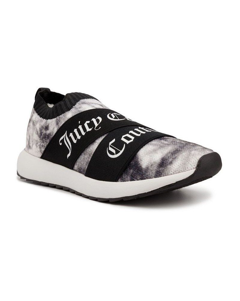 Women's Annouce Slip-On Sneakers Black/White Tie Dye $19.60 Shoes