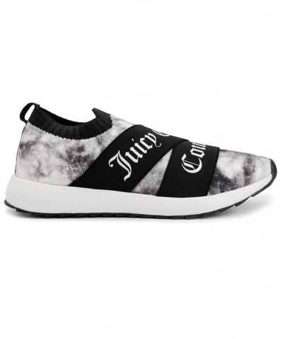 Women's Annouce Slip-On Sneakers Black/White Tie Dye $19.60 Shoes