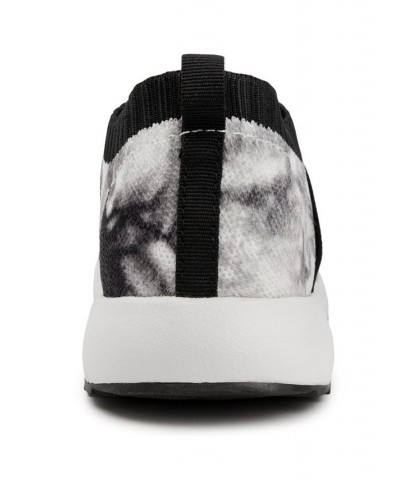 Women's Annouce Slip-On Sneakers Black/White Tie Dye $19.60 Shoes